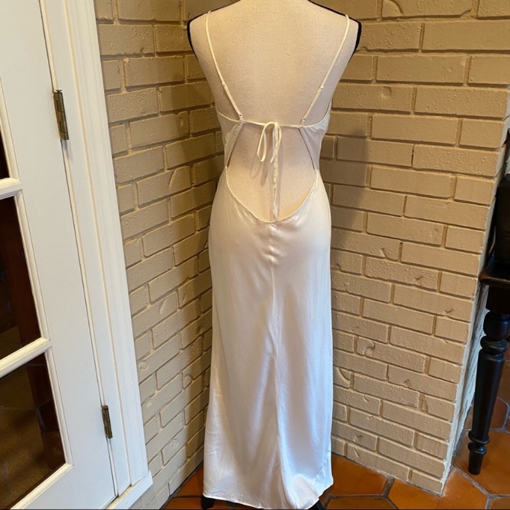 Vintage Y2K 100% Silk Beaded Dress Silk Slip Dress Vintage Beaded Dress Wedding - Picture 16 of 16